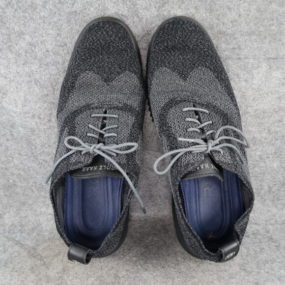 Cole Haan Shoes Mens 13 Oxford Sneaker ZeroGrand Stitchlite Wingtip Black Grey main image 7